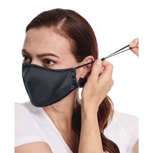 Tommie Copper Face Masks, Black, 2 Pack, One Size, NWT